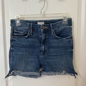 MOTHER Blue Denim Shorts